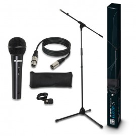 LD Systems MIC SET 1 - Zestaw mikrofonowy z mikrofonem, statywem, kablem i zaciskiem