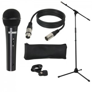 LD Systems MIC SET 1 - Zestaw mikrofonowy z mikrofonem, statywem, kablem i zaciskiem  