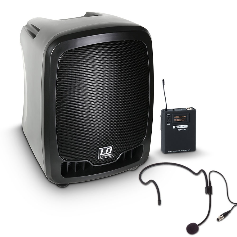 LD Systems Roadboy 65 HS B6 - Przenośna kolumna PA z zestawem nagłownym LD Systems Roadboy 65 HS B6 - Przenośna kolumna PA z zestawem nagłownym