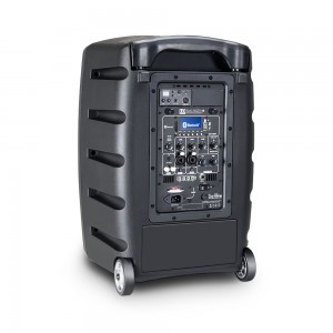 LD Systems ROADBUDDY 10 HS B5 - Zasilana z akumulatorów kolumna Bluetooth z mikserem, nadajnikiem Bodypack i zestawem nagłowny
