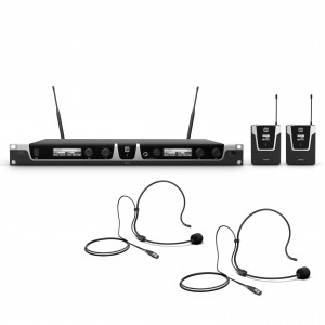 LD Systems U505 BPH 2 - Bezprzewodowy system mikrofonowy z nadajnikiem Bodypack x 2 i zestawem nagłownym x 2  
