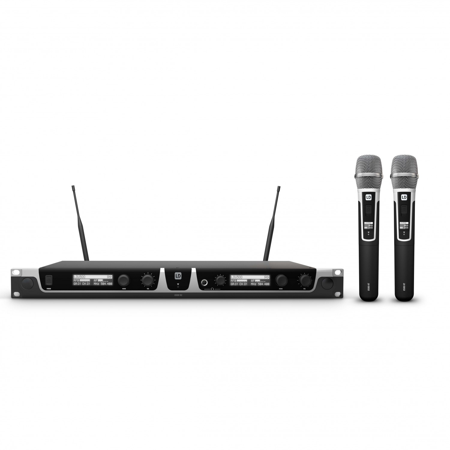 LD Systems U505 HHC 2 - Bezprzewodowy system mikrofonowy z ręcznym mikrofonem pojemnościowym x 2 LD Systems U505 HHC 2 - Bezprzewodowy system mikrofonowy z ręcznym mikrofonem pojemnościowym x 2
