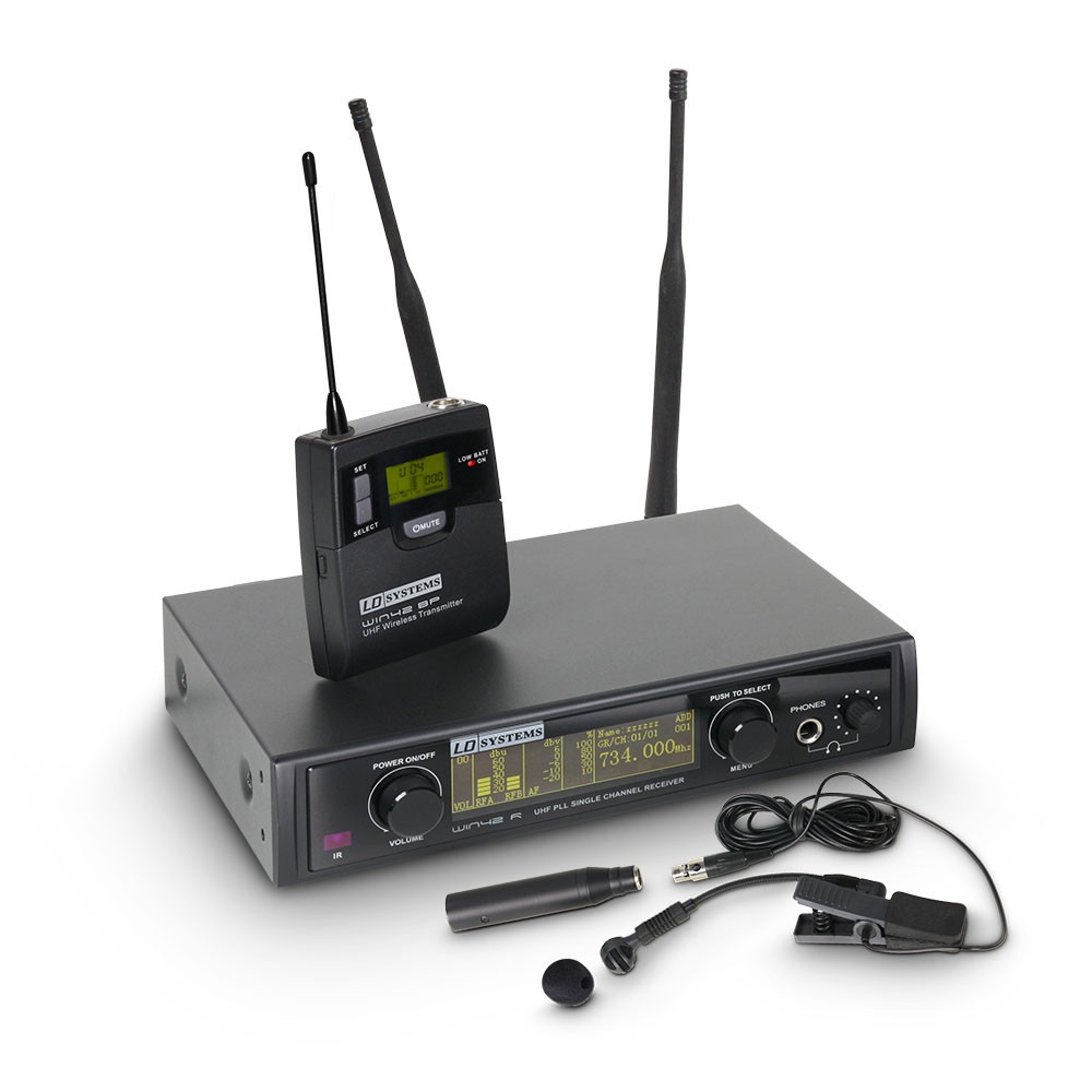 LD Systems WIN 42 BPW - Bezprzewodowy system mikrofonowy z nadajnikiem Beltpack i mikrofonem do instrumentów dętych LD Systems WIN 42 BPW - Bezprzewodowy system mikrofonowy z nadajnikiem Beltpack i mikrofonem do instrumentów dętych