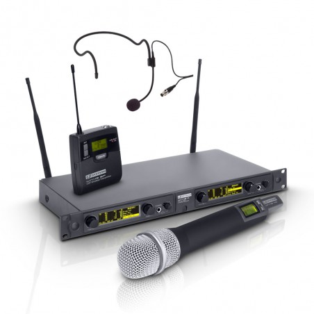 LD Systems WIN 42 HBH2 - Bezprzewodowy system mikrofonowy z mikrofonem dynamicznym i zestawem nagłownym  