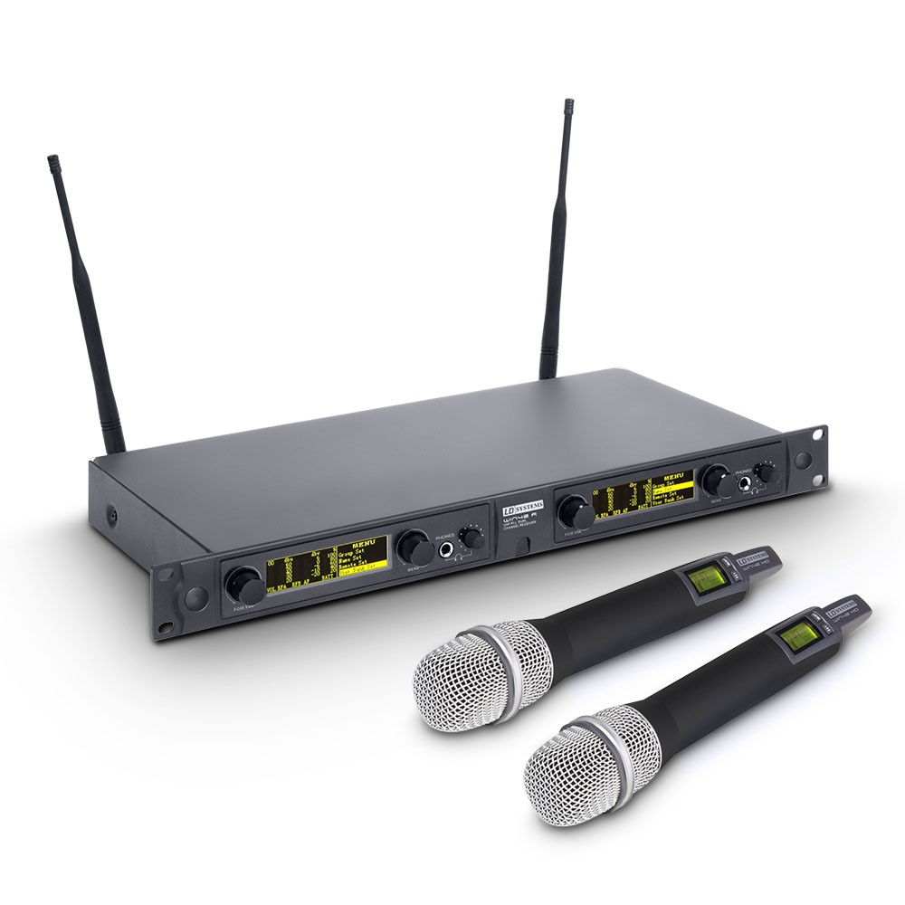 LD Systems WIN 42 HHC 2 B 5 - Wireless Microphone System with 2 x Condenser handheld microphone LD Systems WIN 42 HHC 2 B 5 - Wireless Microphone System with 2 x Condenser handheld microphone