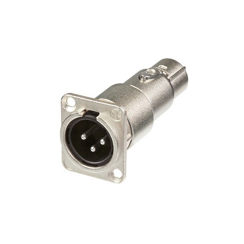 Neutrik NA3MDF - Adapter przejściowy XLR męskie na XLR żeńskie Neutrik NA3MDF - Adapter przejściowy XLR męskie na XLR żeńskie