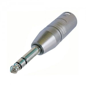 Neutrik NA3MP - Adapter, 3 Pin 6.3 mm Jack to female XLR Connector, Stereo