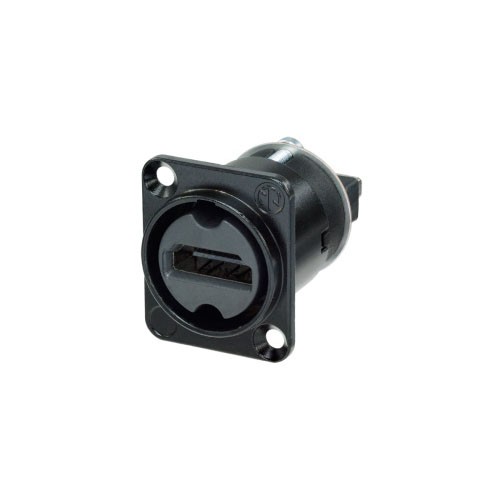 Neutrik NAHDMI-W-B - HDMI feedthrough adapter, black D-shape housing Neutrik NAHDMI-W-B - HDMI feedthrough adapter, black D-shape housing