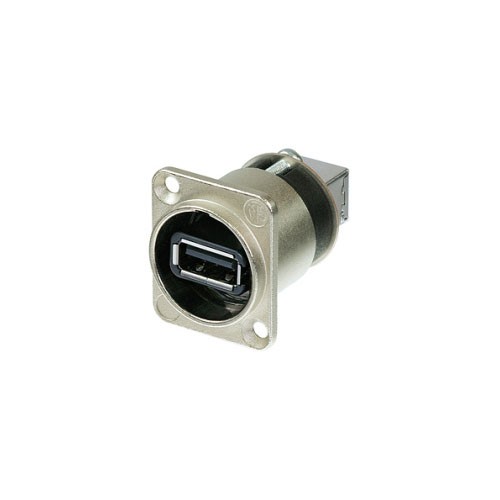 Neutrik A USB-W - Reversible USB 2.0 gender changer (type A and B), Nickel D-housing Neutrik A USB-W - Reversible USB 2.0 gender changer (type A and B), Nickel D-housing
