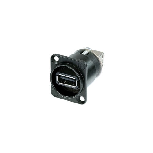 Neutrik A USB-W-B - Reversible USB 2.0 gender changer (type A and B), black D-housing Neutrik A USB-W-B - Reversible USB 2.0 gender changer (type A and B), black D-housing