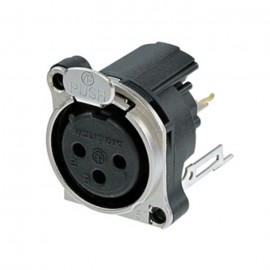 Neutrik C3 FBV2 - 3-stykowe gniazdo XLR, żeńskie