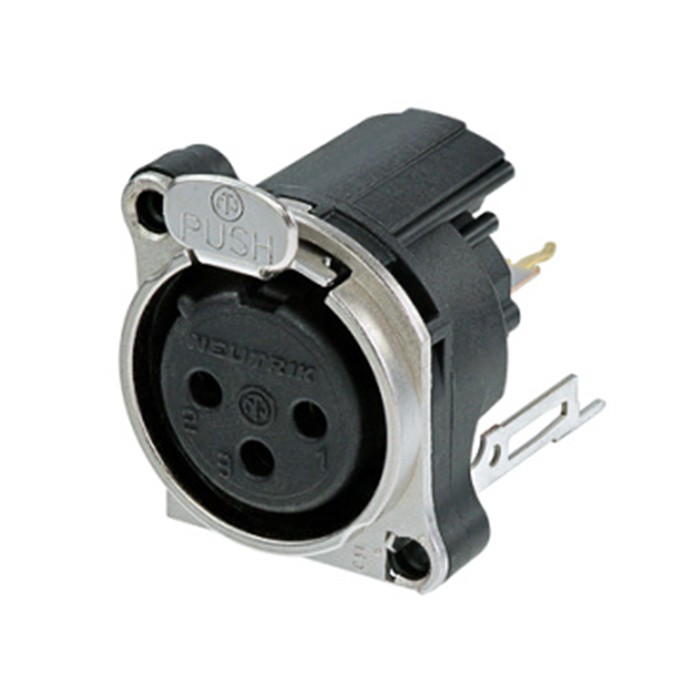Neutrik C3 FBV2 - 3-stykowe gniazdo XLR, żeńskie Neutrik C3 FBV2 - 3-stykowe gniazdo XLR, żeńskie