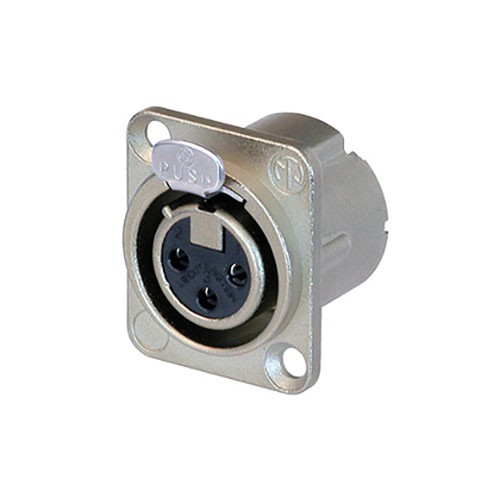 Neutrik C3 FD-LX - 3-stykowe gniazdo XLR, przyłącza lutowane, niklowane Neutrik C3 FD-LX - 3-stykowe gniazdo XLR, przyłącza lutowane, niklowane