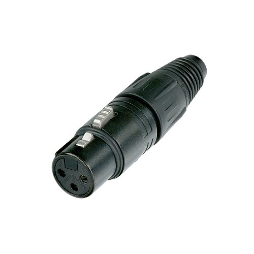 Neutrik C3 FX-B - Wtyczka XLR, żeńska, czarna Neutrik C3 FX-B - Wtyczka XLR, żeńska, czarna