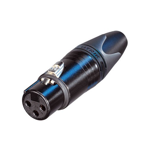 Neutrik C3 FXX-B - 3 Pin female XLR Connector black with Gold Contacts Neutrik C3 FXX-B - 3 Pin female XLR Connector black with Gold Contacts