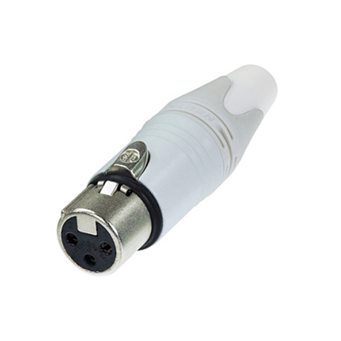 Neutrik C3 FXX-WT - 3 Pin female XLR Connector white with Silver Contacts Neutrik C3 FXX-WT - 3 Pin female XLR Connector white with Silver Contacts