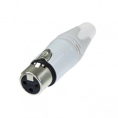 Neutrik C3 FXX-WT - 3 Pin female XLR Connector white with Silver Contacts