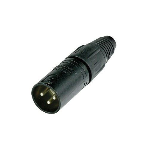 Neutrik NC3MX-BAG - 3 Pin male XLR Connector, black Neutrik NC3MX-BAG - 3 Pin male XLR Connector, black