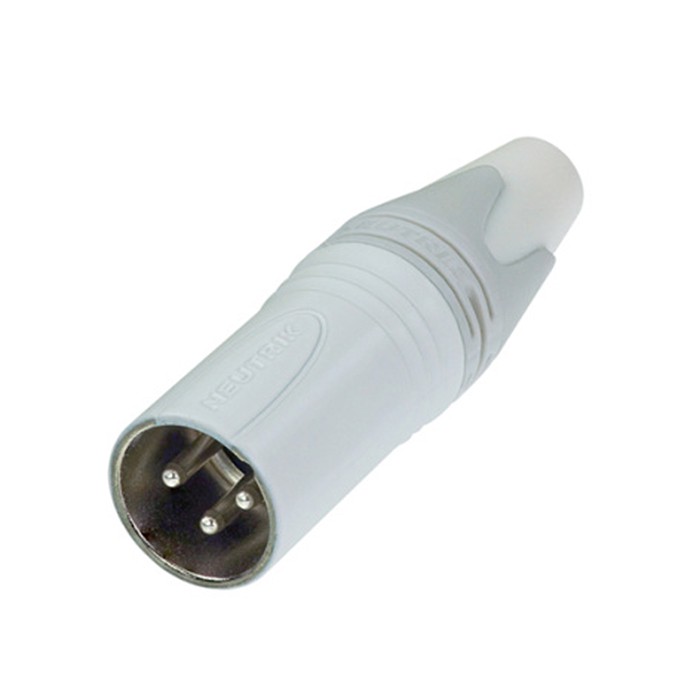 Neutrik NC3MXX-WT - XLR Connector 3 Pin male, white Neutrik NC3MXX-WT - XLR Connector 3 Pin male, white