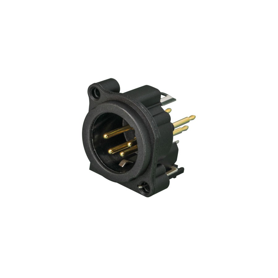 Neutrik NC4MAV - XLR Panel-Mount Connector 4 Pin male, black