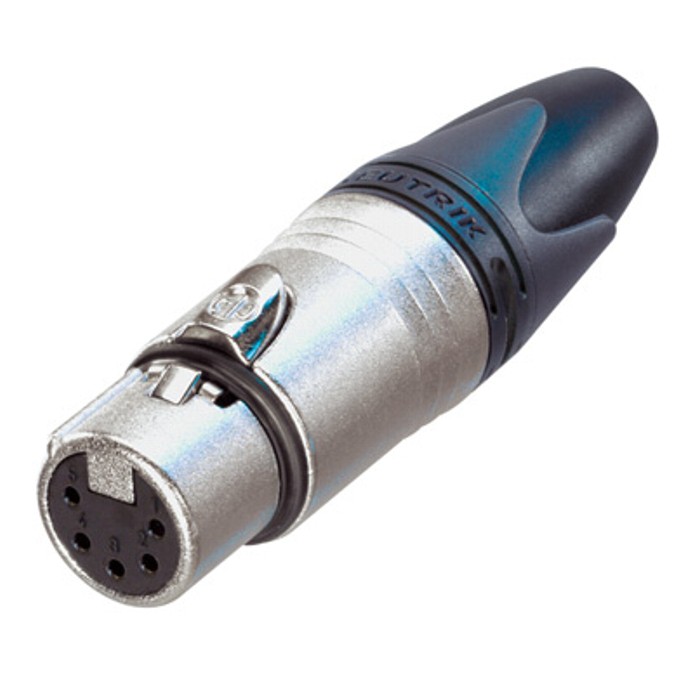 Neutrik NC5FXX - XLR Connector 5 Pin female, Nickel-Plated