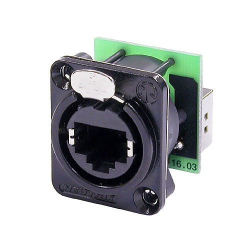 Neutrik NE8FDP-B - Gniazdo przejściowe RJ45 Neutrik NE8FDP-B - Gniazdo przejściowe RJ45