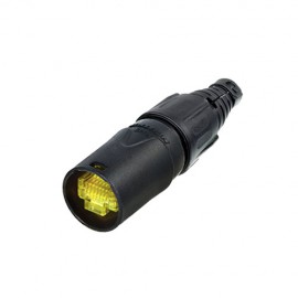 Neutrik NE8MX-B - Złącze ethercon na kabel,obudowa do wtyku czarna,dla wstepnie
zmontowanych kabli RJ45