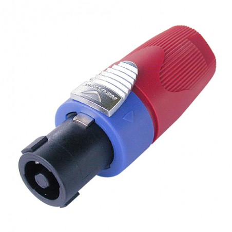 Neutrik NL4FX-2 - Speakon Connector 4 Pin female, Red Sleeve