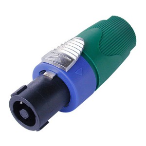 Neutrik NL4FX-5 - Speakon Connector 4 Pin female, Green Sleeve