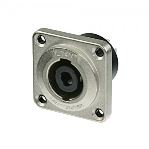 Neutrik NLT4MP - Speakon Connector 4 Pin Panel-Mount male, Galvanised