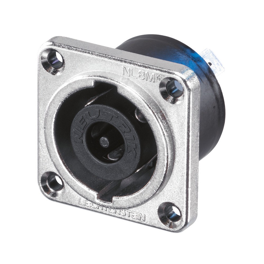 Neutrik NLT8MP - Speakon Panel-Mount Connector 8 Pin male, nickel-plated Neutrik NLT8MP - Speakon Panel-Mount Connector 8 Pin male, nickel-plated
