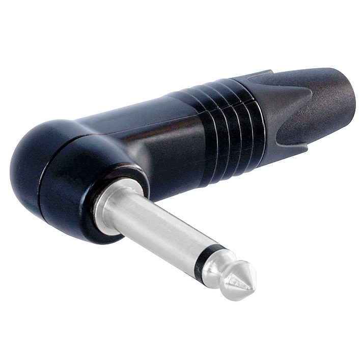 Neutrik NP2RX-BAG - 6.3 mm Angled Jack Plug 2 Pin Mono male, black Neutrik NP2RX-BAG - 6.3 mm Angled Jack Plug 2 Pin Mono male, black