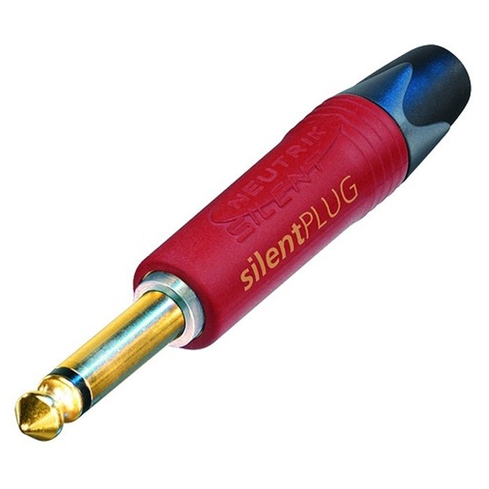 Neutrik NP2X-AU-SILENT - 6.3 mm Jack Plug 2 Pin Mono male, Silent Neutrik NP2X-AU-SILENT - 6.3 mm Jack Plug 2 Pin Mono male, Silent