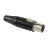 Neutrik REAN RT3FC-B - REAN Tiny XLR Connector 3-Pol male black with Gold Contacts