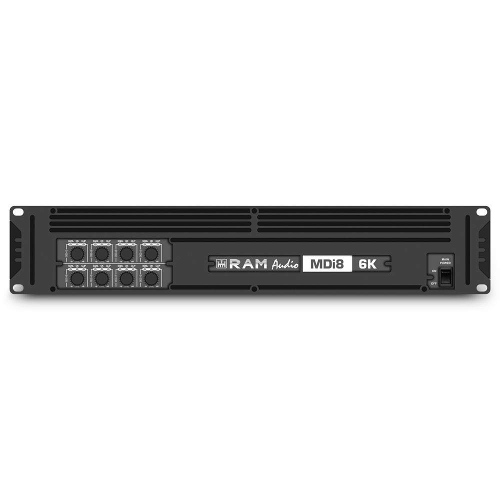 Ram Audio MDi8-6K - 8-kanałowy wzmacniacz 8 x 750 W, 4 Ω  