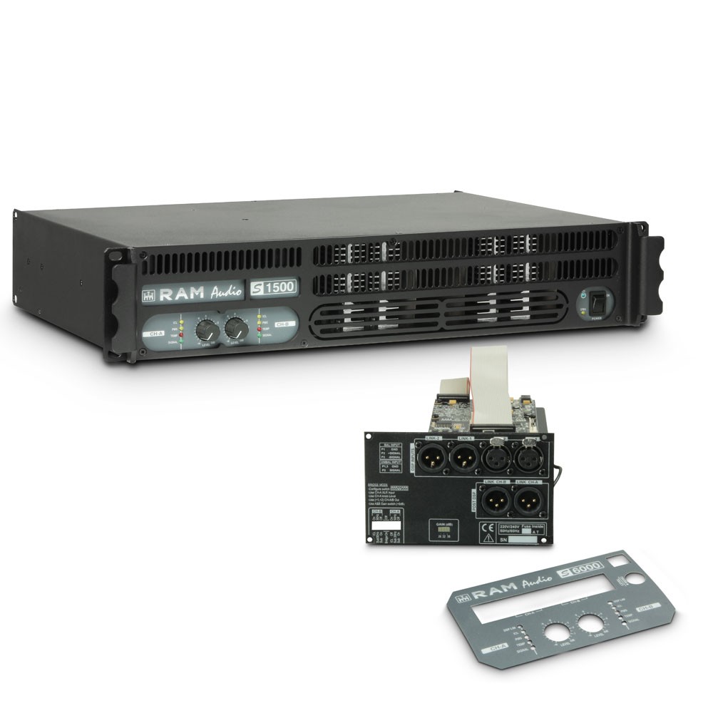 Ram Audio S 1500 DSP - Końcówka mocy PA 2 x 880 W, 2 Ω, z modułem DSP Ram Audio S 1500 DSP - Końcówka mocy PA 2 x 880 W, 2 Ω, z modułem DSP