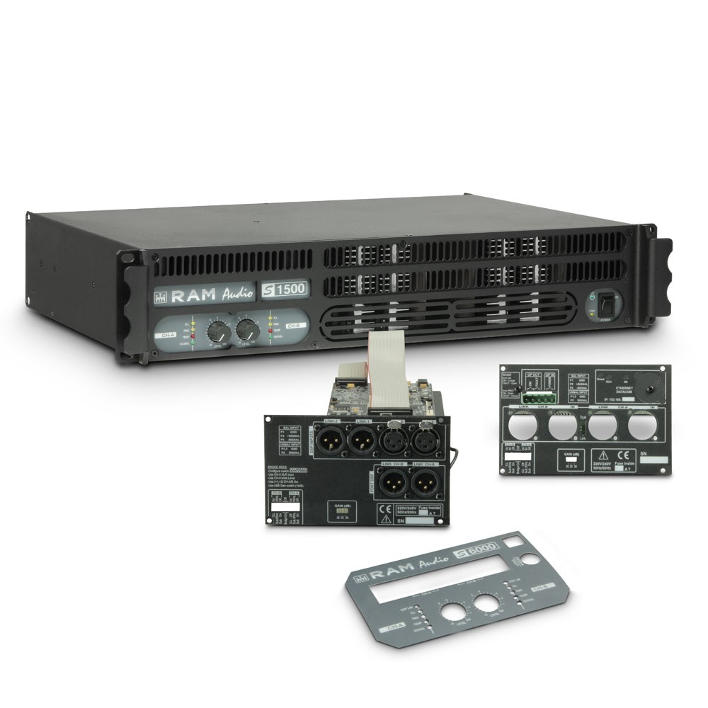 Ram Audio S 1500 DSP GPIO - Końcówka mocy PA 2 x 880 W, 2 Ω, z modułami DSP i GPIO Ram Audio S 1500 DSP GPIO - Końcówka mocy PA 2 x 880 W, 2 Ω, z modułami DSP i GPIO