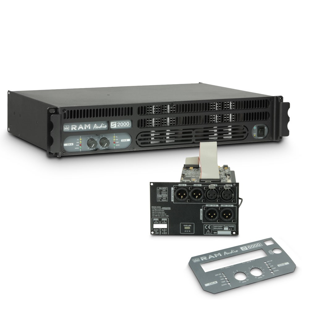 Ram Audio S 2000 DSP - Końcówka mocy PA 2 x 1190 W, 2 Ω, z modułem DSP Ram Audio S 2000 DSP - Końcówka mocy PA 2 x 1190 W, 2 Ω, z modułem DSP