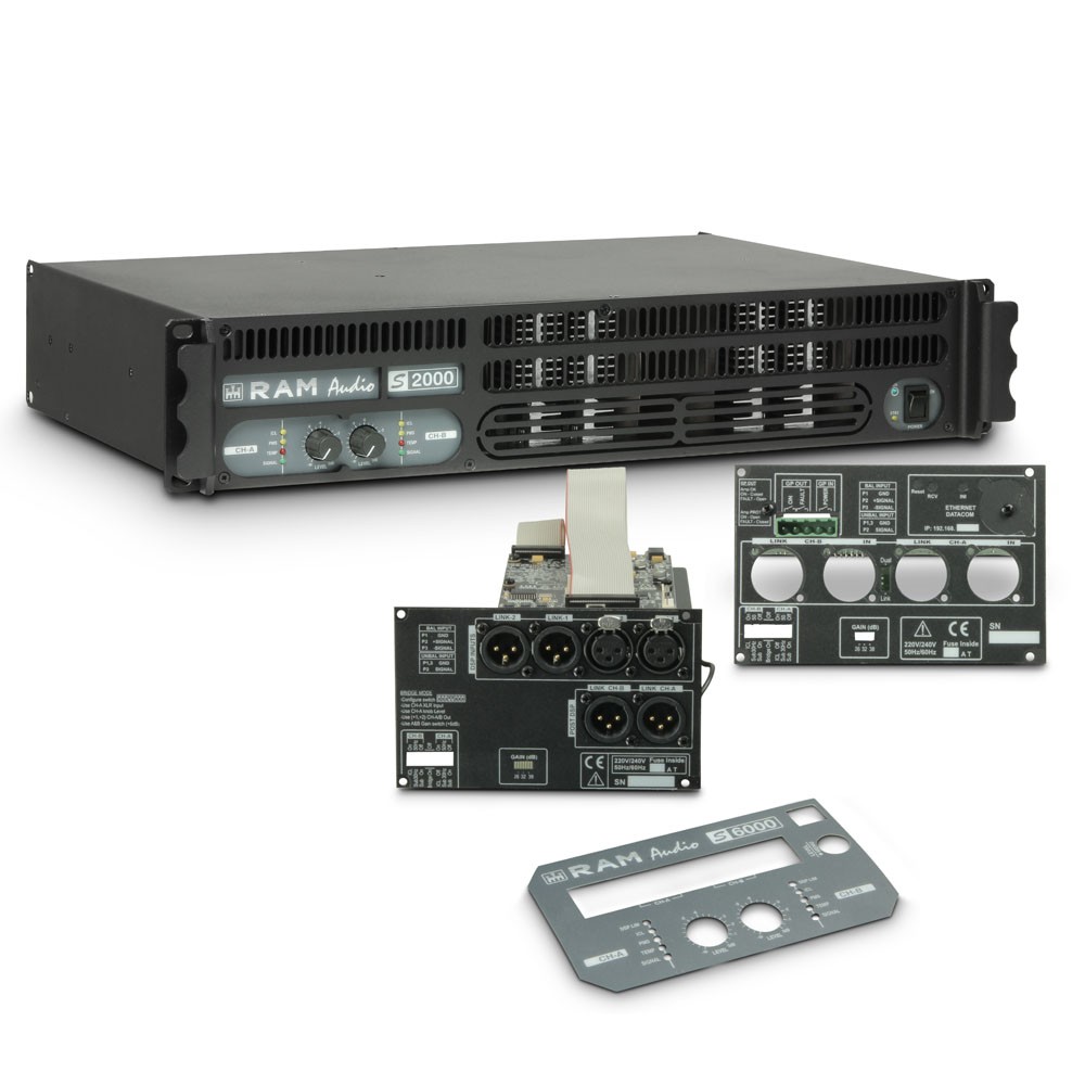 Ram Audio S 2000 DSP GPIO - Końcówka mocy PA 2 x 1190 W, 2 Ω, z modułami DSP i GPIO Ram Audio S 2000 DSP GPIO - Końcówka mocy PA 2 x 1190 W, 2 Ω, z modułami DSP i GPIO