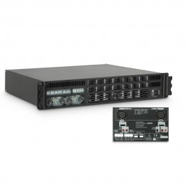 Ram Audio S 3004 X OVER - Końcówka mocy PA 4 x 700 W, 2 Ω, z analogowym modułem procesora