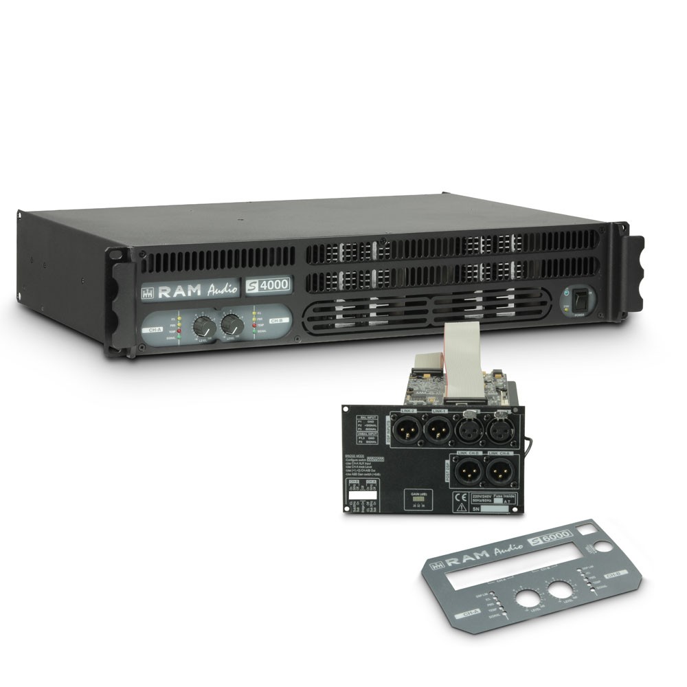 Ram Audio S 4000 DSP - Końcówka mocy PA 2 x 1950 W, 2 Ω, z modułem DSP Ram Audio S 4000 DSP - Końcówka mocy PA 2 x 1950 W, 2 Ω, z modułem DSP