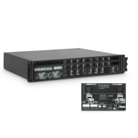 Ram Audio S 4044 X OVER - Końcówka mocy PA 4 x 975 W, 4 Ω, z analogowym modułem procesora
