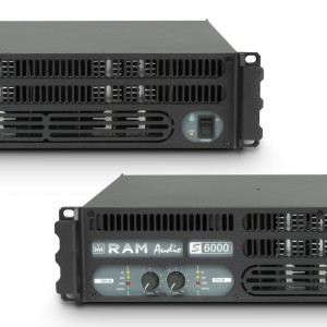 Ram Audio S 6000 DSP - Końcówka mocy PA 2 x 2950 W, 2 Ω, z modułem DSP  