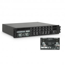 Ram Audio S 6004 X OVER - Końcówka mocy PA 4 x 1440 W, 2 Ω, z analogowym modułem procesora