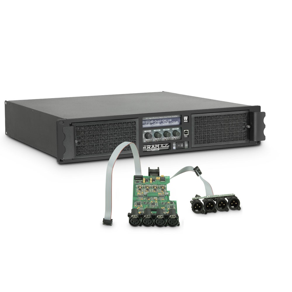 Ram Audio W 12004 DSP - Końcówka mocy PA 4 x 3025 W, 2 Ω, z modułem DSP Ram Audio W 12004 DSP - Końcówka mocy PA 4 x 3025 W, 2 Ω, z modułem DSP