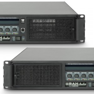 Ram Audio W 12004 DSP E - Końcówka mocy PA 4 x 3025 W, 2 Ω, z modułami DSP i Ethernet  