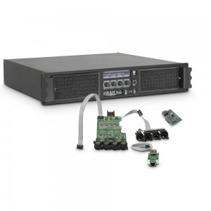 Ram Audio W 12004 DSP E AES - Końcówka mocy PA 4 x 3025 W, 2 Ω, z modułami DSP i Ethernet oraz cyfrowym wejściem AES/EBU  