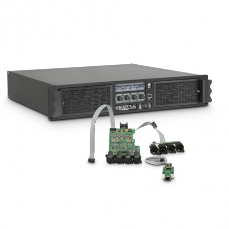 Ram Audio W 9004 DSP E - Końcówka mocy PA 4 x 2260 W, 2 Ω, z modułami DSP i Ethernet  