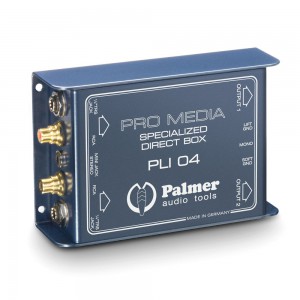 Palmer Pro PLI 04 - 2-kanałowy media DI-Box do komputera stacjonarnego i laptopa  