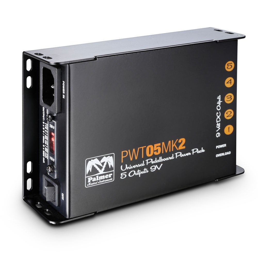 Palmer MI PWT 05 MK 2 - Uniwersalny zasilacz sieciowy 9 V do pedalboardów, 5 wyjść